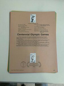 USPS Souvenir Page Scott 3087, 1996 centennial Olympic games