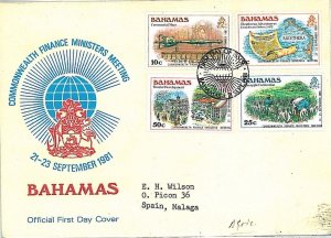 10627 - BAHAMAS - Postal History -  FDC COVER 1981 - Agricolture MAPS