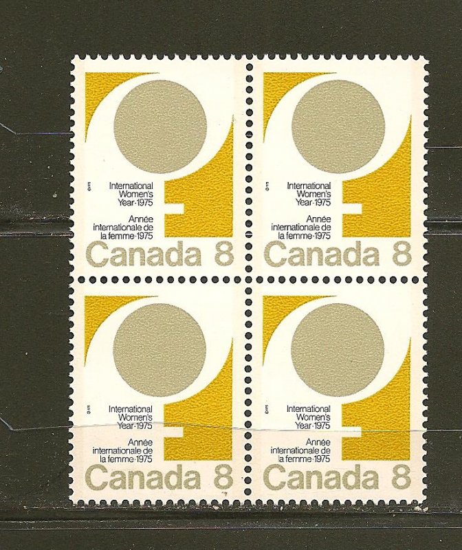 Canada 668 International Womens Day Female Symbol Block of 4 MNH