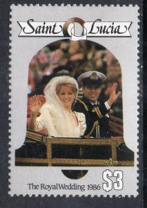 St Lucia 849 Royal Wedding MNH VF