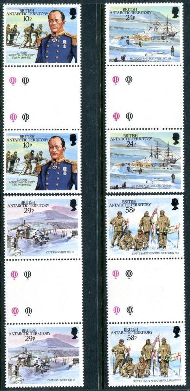 British Antarctic Territory 141-144, MNH Capt. Robert Falcon Scott CVO RN x12406