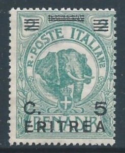 Eritrea #59 Mint No Gum 2b Somalian Elephant Issue Ovptd. Eritrea & Surcharged