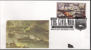 Three John Byrnes Printed Cachet FDCs for the 2012 The Civil War: 1862 Issue