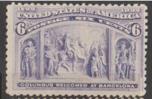U.S. Scott #235 Columbian Stamp - Mint NH Single - IND