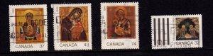 Canada 1988 -  Christmas    - VF-Used  set   # 1222-1225