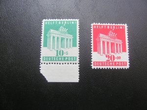 GERMANY 1948 SC B302-3 SET XF (114)