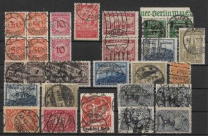 German Empire: Nice Used Lot Inflation & Weimar