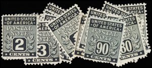 U.S. POST OFFICE SEALS PN1-18  Mint (ID # 109826)