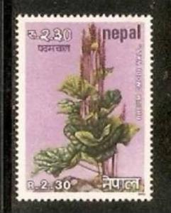 Nepal 1980 Herbs Himalyan Rushbarb Tree Plant Sc 380 MNH # 2414