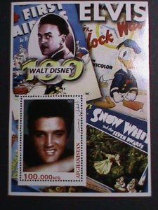 AFGHANISTAN-2003 THE FAMOUS ROCK & ROLL MOVIE STAR-ELVIS  MNH S/S VERY FINE