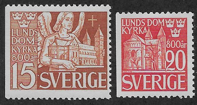 SWEDEN SC# 372-73  FVF/MNH  1946