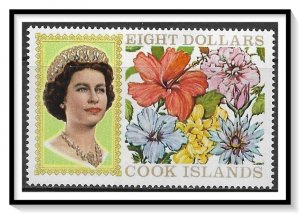 Cook Islands #219AR QE II & Flowers MH