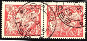 Czechoslovakia  92 - used - pair