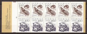 1984 Sweden -Sc 1489a - MNH VF - Complete booklet - Lemmings & Musk Ox