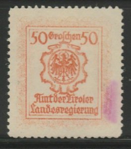 Office Tyrolean Provincial Government Cinderella Poster Stamp Reklam. A7P5F836