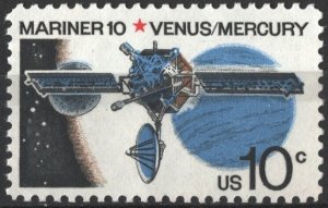SC#1557 10¢ Mariner 10, Venus and Mercury (1975) Used