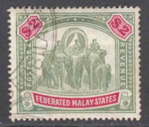 MALAYA 15 SMALL CANCEL VF SOUND $210 SCV RICH COLOUR @@@