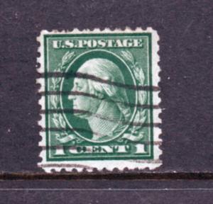 Scott # 498  used  Washington Franklin issue  1917