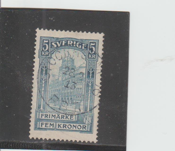 Sweden  Scott#  66  Used  (1903 Stockholm Post Office)