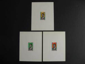 Congo Sc 126-8 president Massamba Debat proofs, one has faults, see pictures.
