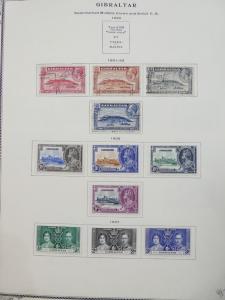 EDW1949SELL : GIBRALTAR Choice VF Mint & Used collection on album pgs. Cat