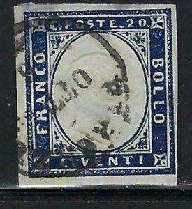 Italy Sardinia 12 Used 1862 issue (an6170)