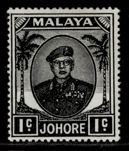 MALAYSIA - Johore GVI SG133, 1c black, M MINT.