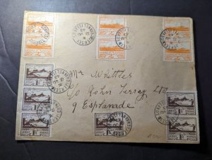 1943 England Cover Jersey Channel Islands Local Use