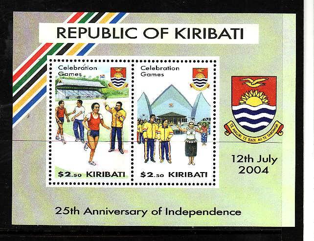 Kiribati-Sc#854-Unused NH sheet-Sports-Celebration Games-2004-