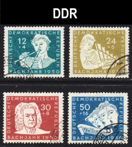 Germany DDR Scott B17-20 complete set F to VF used.  FREE...