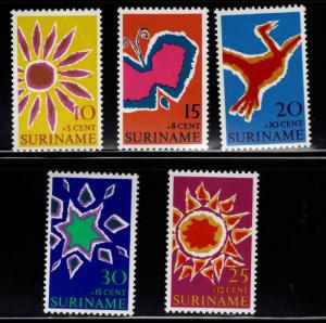 Suriname Scott B162- B166 MNH**  Semi-Postal set