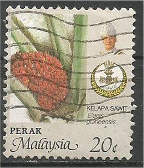 PERAK, 1986, used 20c, Agriculture Scott 165