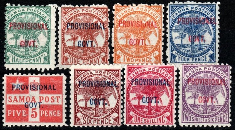 Samoa #31-38 MNH CV $23.75 (X928)