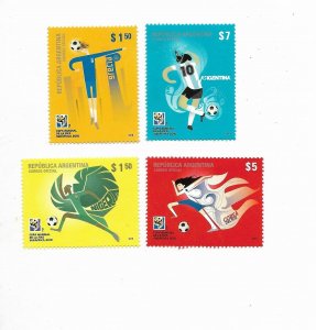 ARGENTINA FIFA WORLD CUP SOUTH AFRICA 2010 SOCCER FOOTBALL COMPLETE SET MINT NH