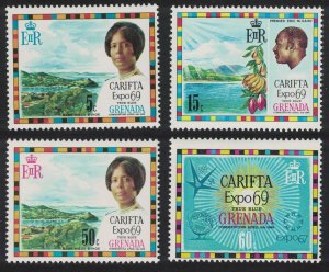 Grenada Banana CARIFTA Expo '69 4v 1969 MNH SG#336-339