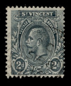 ST. VINCENT GV SG110a, 2d slate, FINE USED. Cat £38.