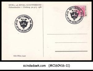 SWEDEN - 1968 SPECIAL BOY SCOUT PICTURE POST CARD WITH SPECIAL CANCL.