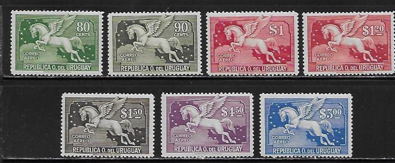 Uruguay C49, C51-52, C54, C56, C58, C60 Pegasus part set MLH