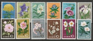 Japan 1961 Sc 712-23 set MNH**