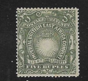 Imperial British east Africa Company #30  5r (MLH) CV $75.00