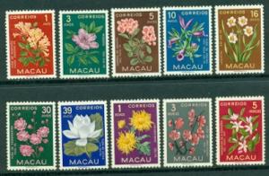 Macao #372-381  Mint  LH