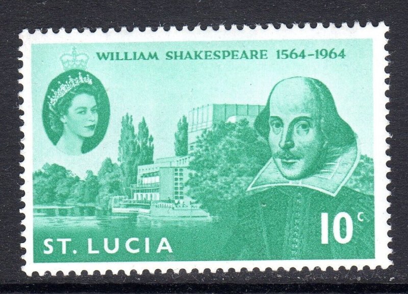 ST LUCIA -   1964 -  SHAKESPEARE -    UNMOUNTED -