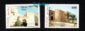 2014-Tunisia- Cities of Tunisia- Villes de Tunisie- Compl.set 2v-MNH**