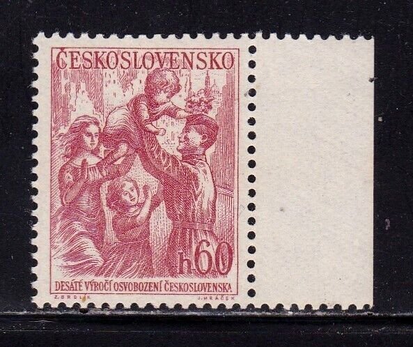 Czechoslovakia stamp #613, MNH, selvage, CV $2.50