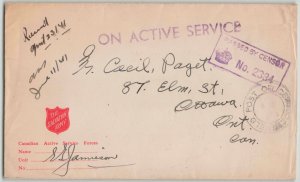 Canada 1941 Field Post Office 306 Z-Force Reykjavik Iceland Military Cover
