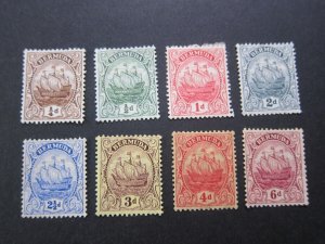 Bermuda 1910 Sc 40-47 MH