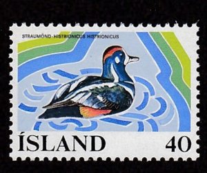 Iceland #  500, Harlequin Duck, Mint NH,