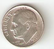 Roosevelt Dime 1953