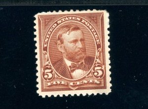 USAstamps Unused FVFUS 1895 Bureau Issue Grant Scott 270 OG MH 