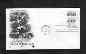 2015 America's Libraries, FDC ArtCraft/PCS